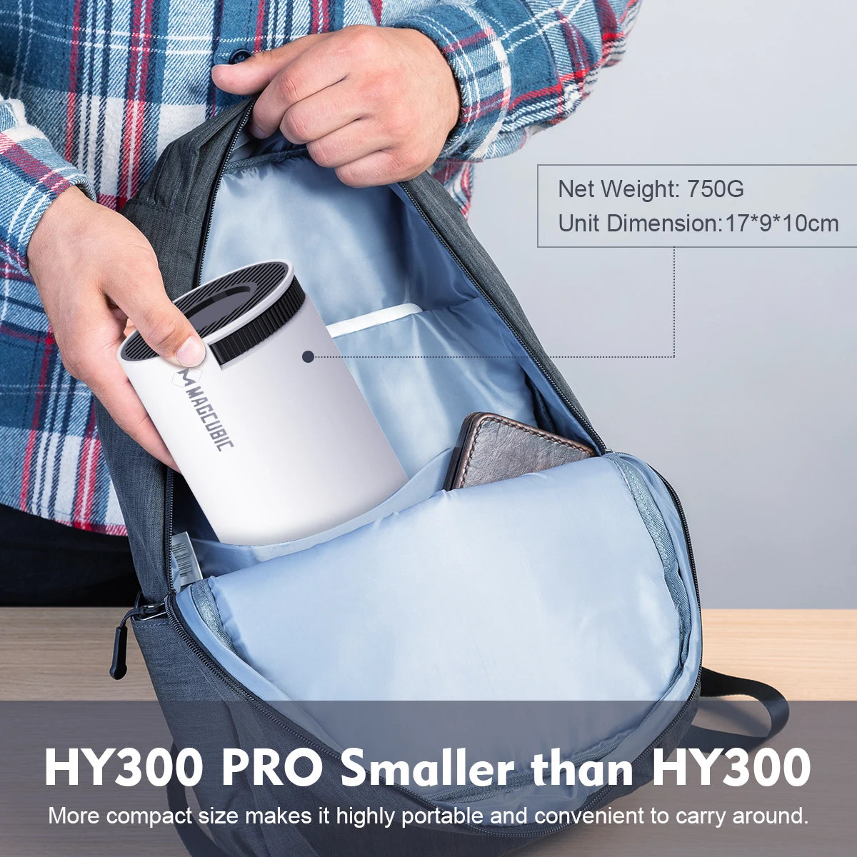 Magcubic HY300 PRO 4K Android Projector – WiFi6 + BT5.0 | 260 ANSI Home & Outdoor Cinema