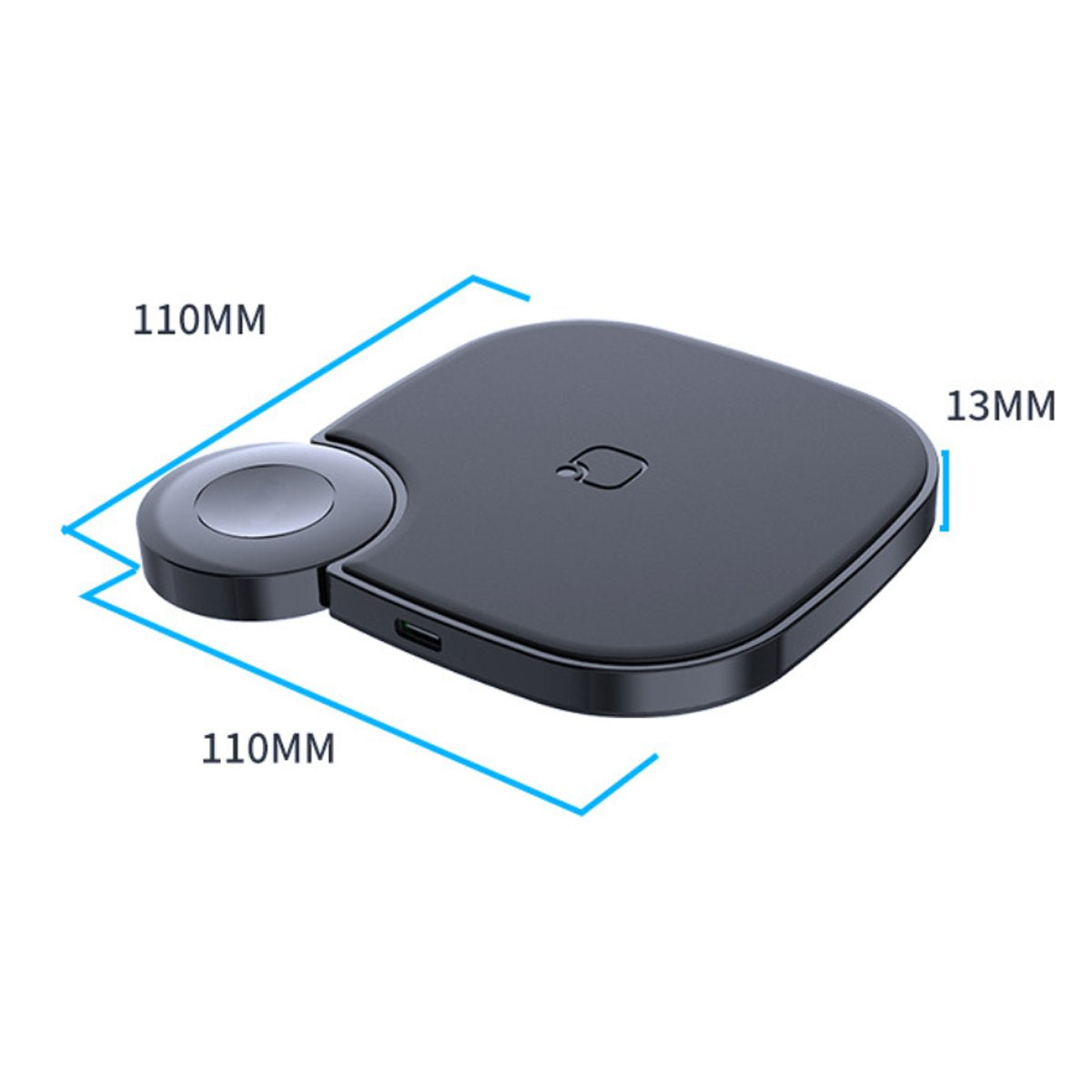 Teamwork 2-in-1 Wireless Charger – Fast Charging Pad for Phone & Apple Watch | Compact, Foldable, Qi-Compatible Design