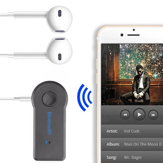2 In 1 Wireless Bluetooth 5.0 Transceiver Adapter 3.5mm Car Music Audio AUX Car Bluetooth Receiver Bluetooth Adapter for PC