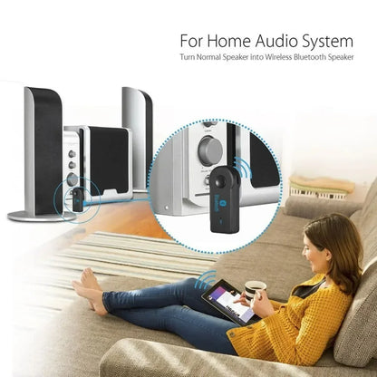 Wireless Bluetooth AUX Car Bluetooth 5.0 Receiver,3.5mm Socket Adapter,Audio Converter Mobile Phone Hands-Free Stereo